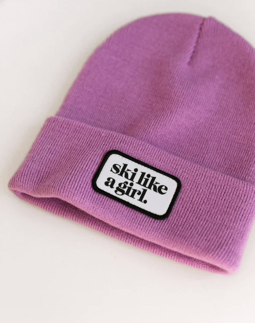 Ski Like A Girl Patch SLAG Beanie