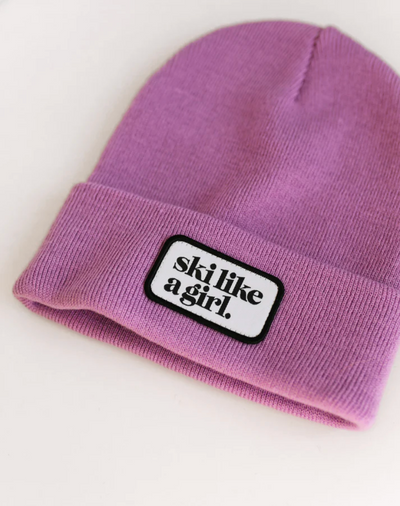 Ski Like A Girl Patch SLAG Beanie