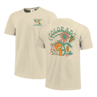 Flower Shroom Retro Colorado Short Sleeve Shirt