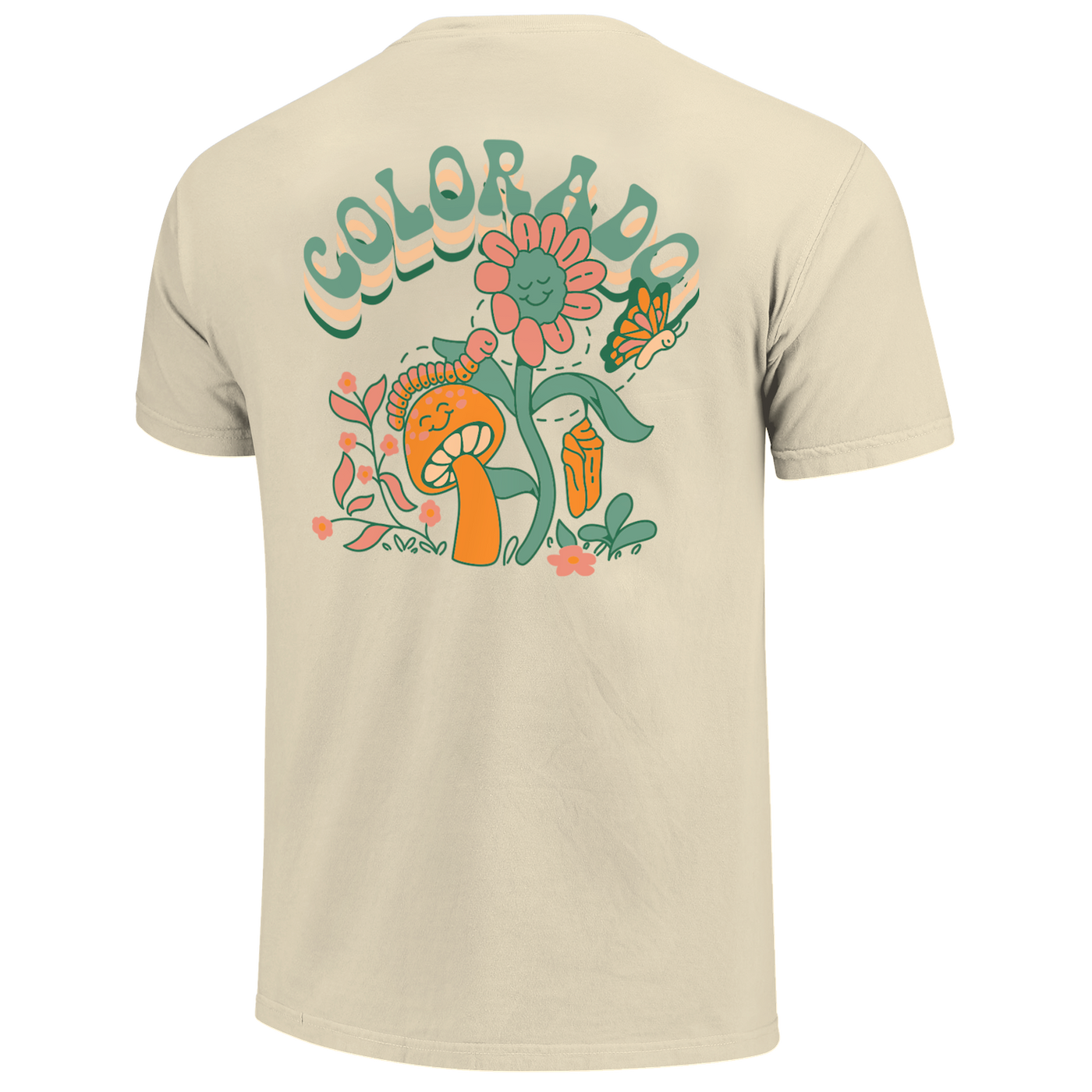 Flower Shroom Retro Colorado Short Sleeve Shirt