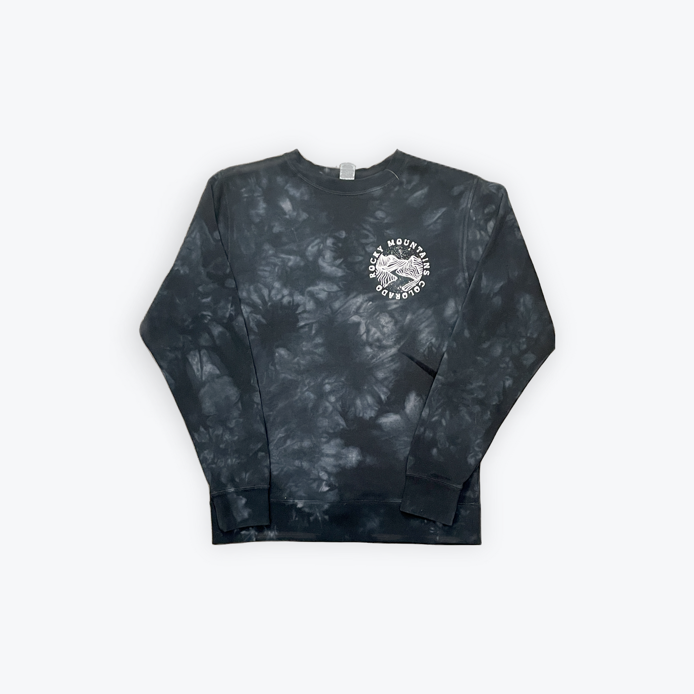 Down The Colorado River Tie-Dyed Crewneck - Black