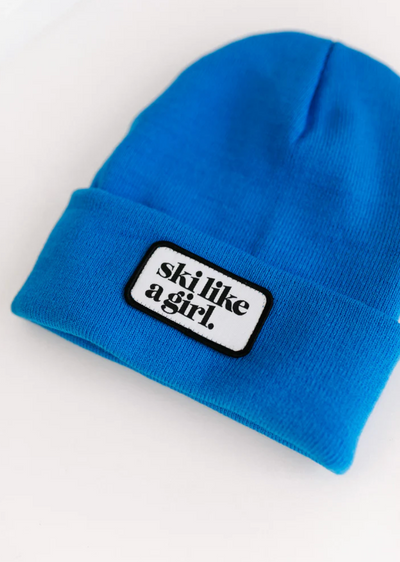 Ski Like A Girl Patch SLAG Beanie