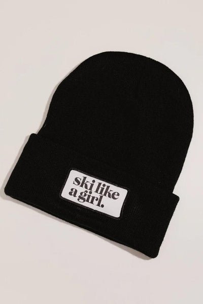 Ski Like A Girl Patch SLAG Beanie