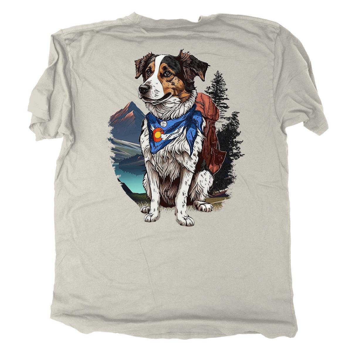 Wanderlust Mountain Dog Colorado Short Sleeve Shirt