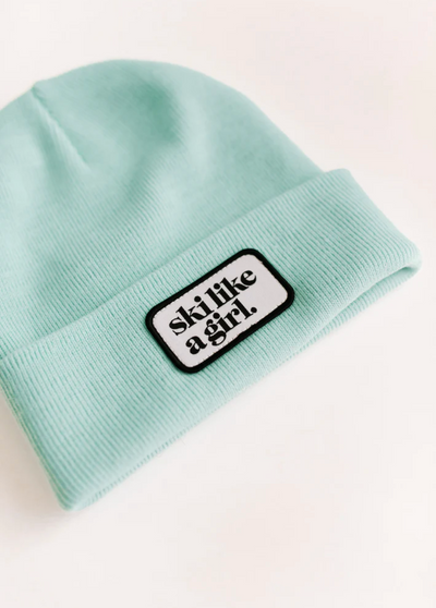 Ski Like A Girl Patch SLAG Beanie