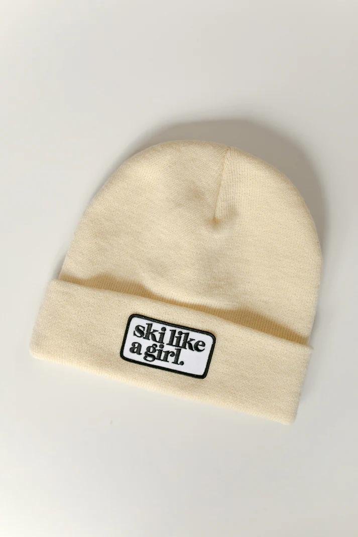 Ski Like A Girl Patch SLAG Beanie