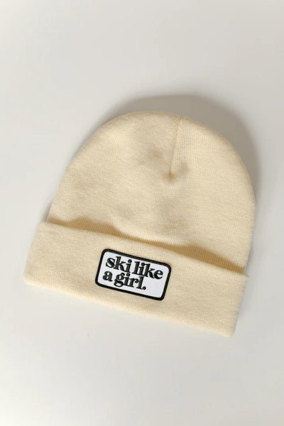 Ski Like A Girl Patch SLAG Beanie