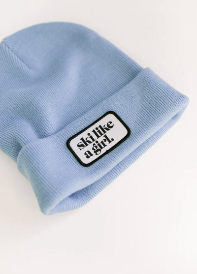 Ski Like A Girl Patch SLAG Beanie