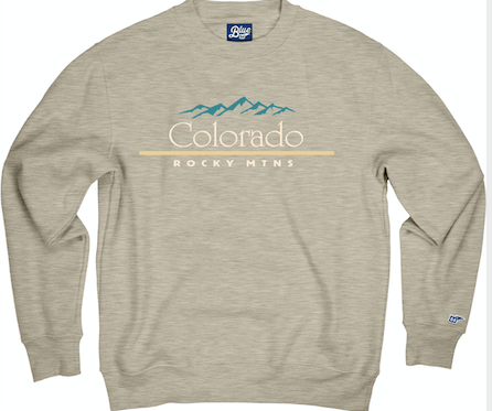Classic Font Embroidered Crewneck - Colorado
