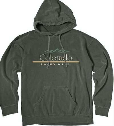 Classic Font Embroidered Hoodie - Colorado